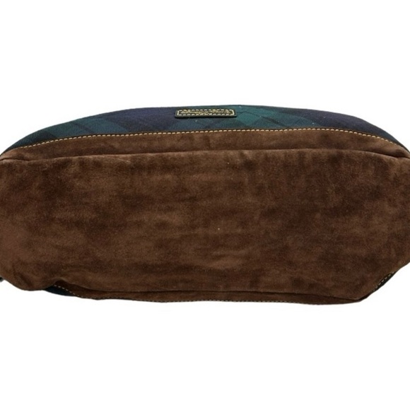 EUC!  Dooney & Bourke Women's Tartan Victoria Tote Bag Green/Blue Plaid - Picture 8 of 15